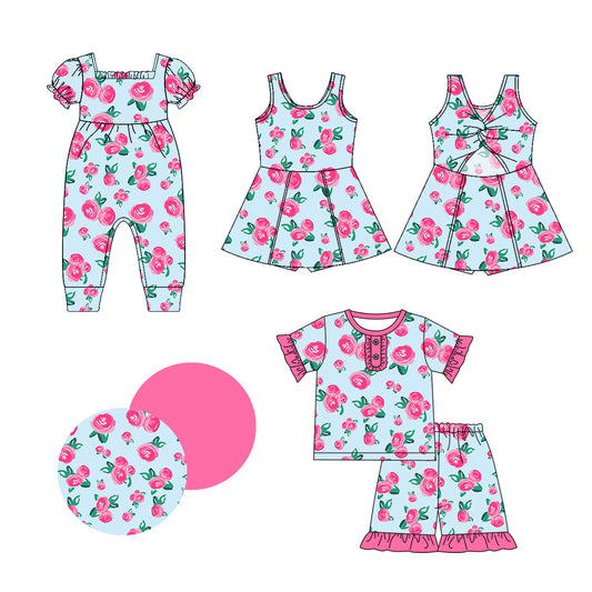 Baby Girl Flower Summer Sibling Romper Dress Set ( Moq 5 Each Style ) 1.2