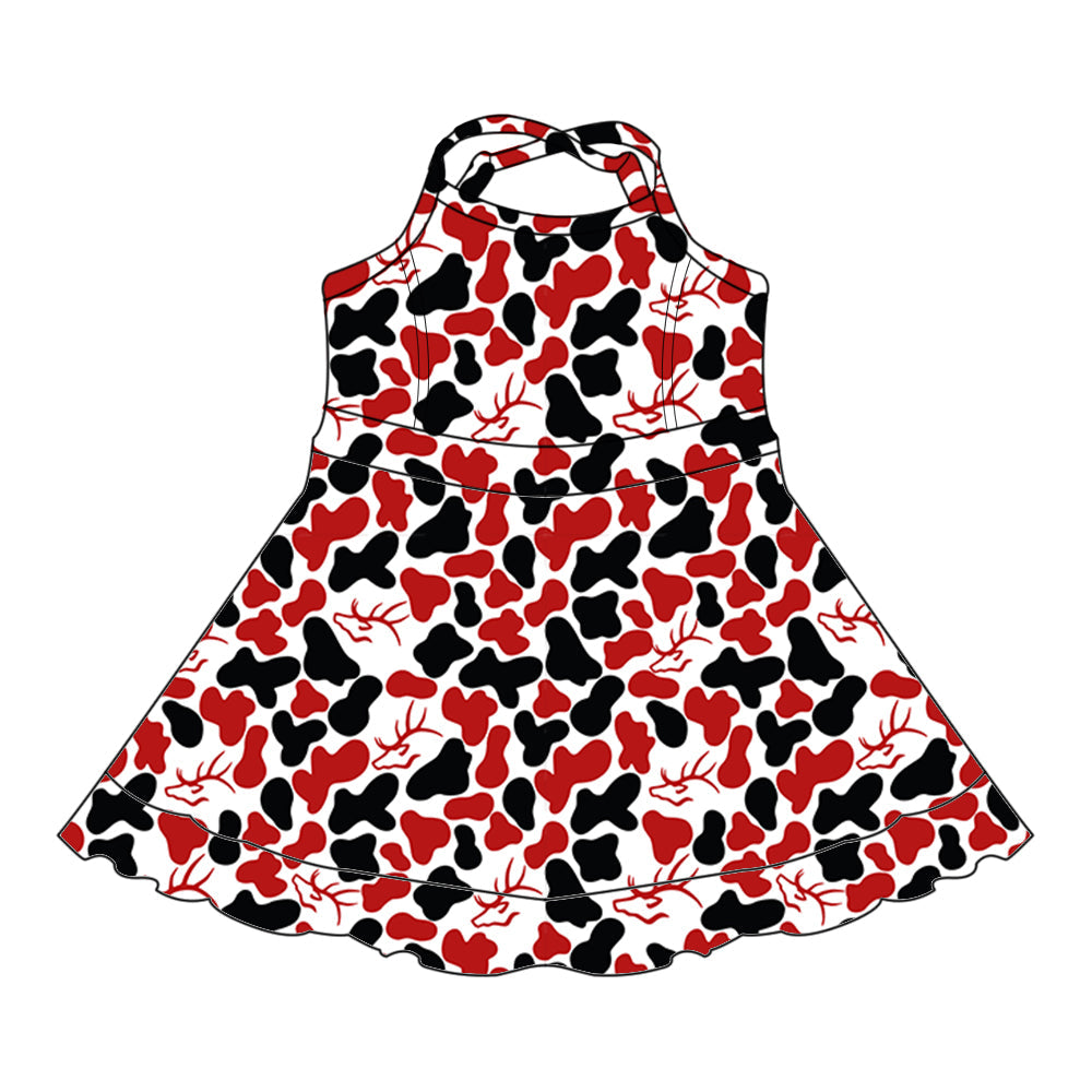 ( Moq 5 each style ) Baby Boy Girl Team Sibling Shirt Camo Red Shirt Jumpsuit Dress Set 8.6