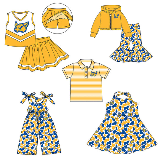 ( Moq 5 each style ) Baby Boy Girl Team Camo Sibling Shirt Jumpsuit Dress Set 8.6