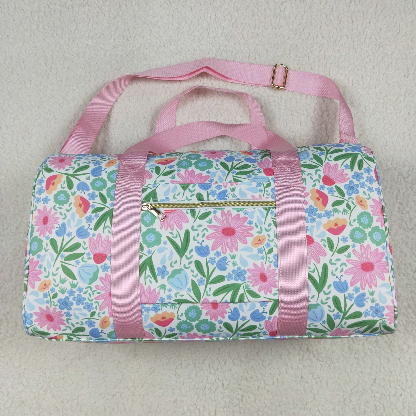 Baby Girl Kids Adult Flower Pink Ruffle Travel Package Gym Bags RTS