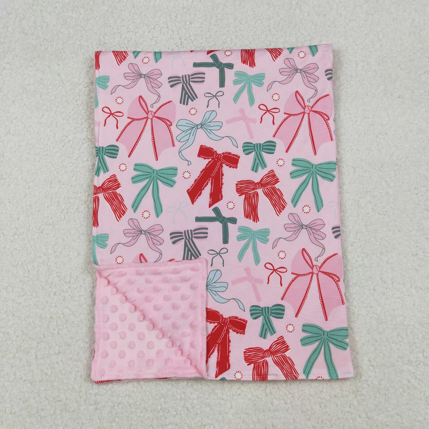 Girls Kids Adult Woman Long Sleeves Christmas Red Green Bows Sibling Family Romper Pajamas Pants Set RTS