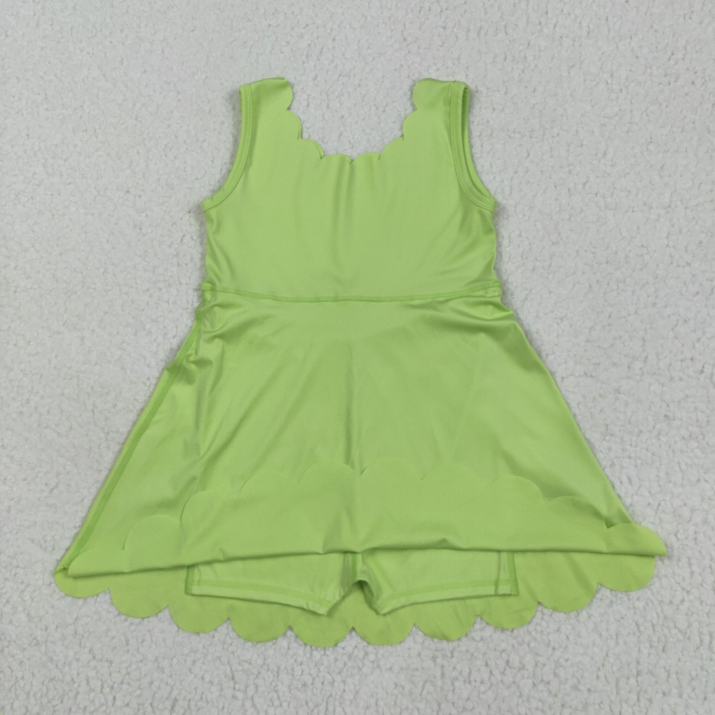Baby Girl Sleeveless Lemon Yellow Yoga Active Knee Length Dress RTS