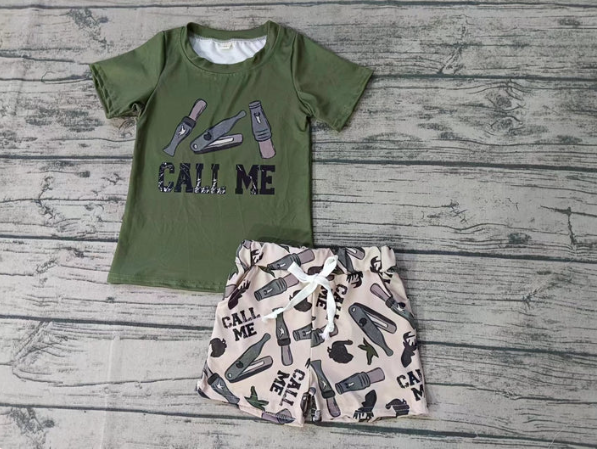 Baby Boys Call Me Top Ducks Shorts Clothes Sets split order preorder July 29th