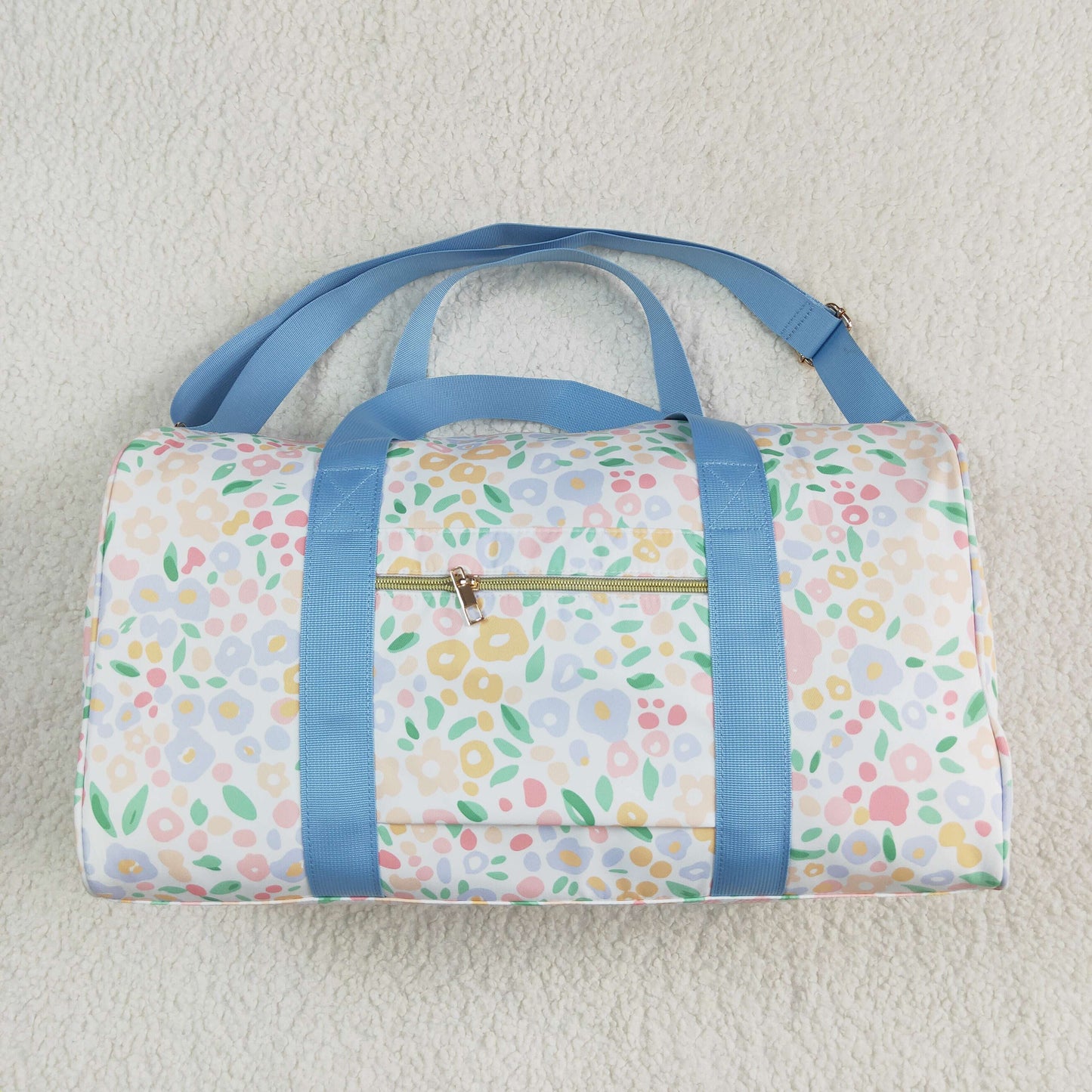 Baby Girl Kids Adult Flower Blue Ruffle Travel Package Gym Bags RTS