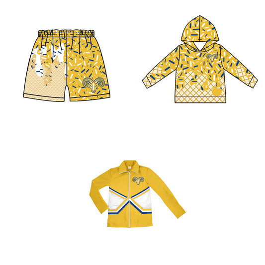 ( Moq 5 each style ) Baby Boy Team Sibling Rams Drip Shorts Shirt 7.24