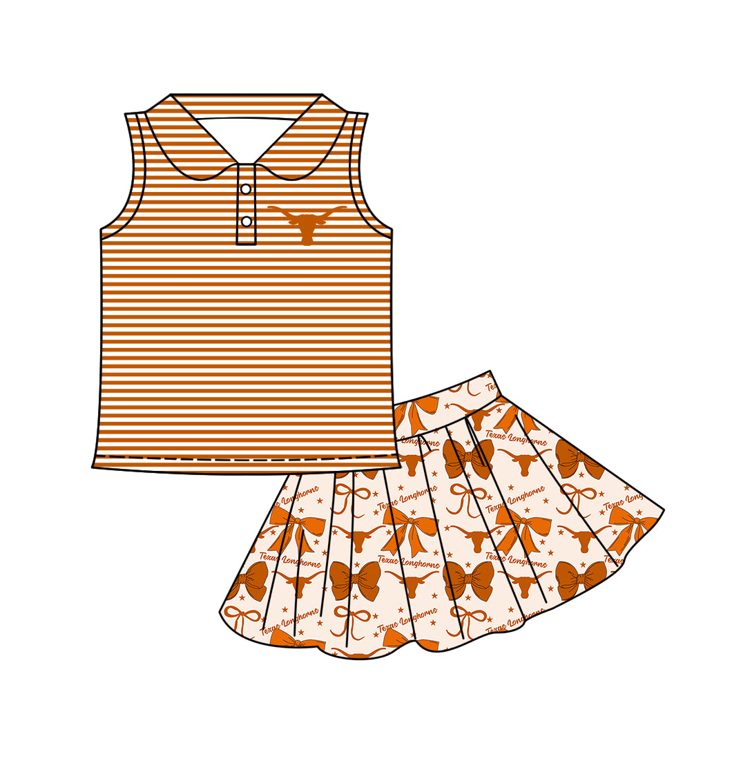 ( Moq 5 each style ) Baby Boy Girl Toddler Team Cow Bows Sibling Shirt Dress Set