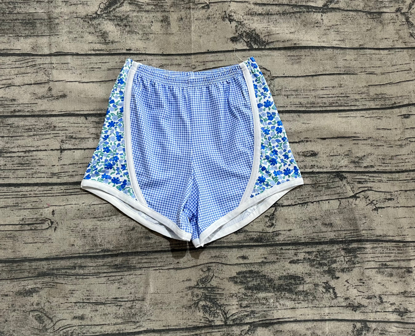Baby Girl Floral Blue Shorts Summer Bottoms RTS