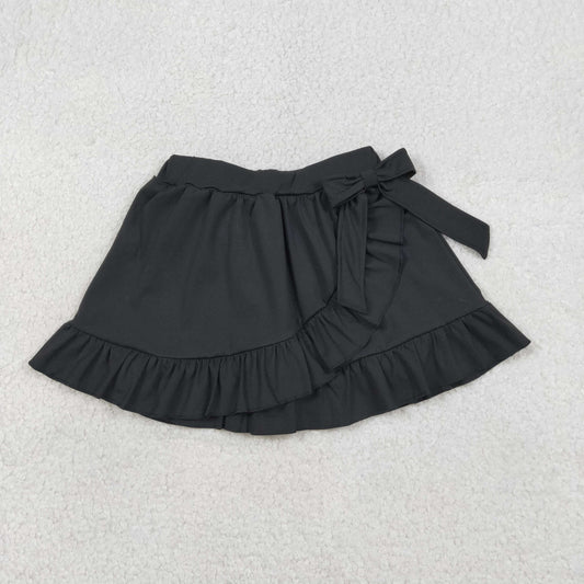 Baby Girls Kids Black Ruffle Skirt Shorts Yoga Active Skort Bottoms RTS