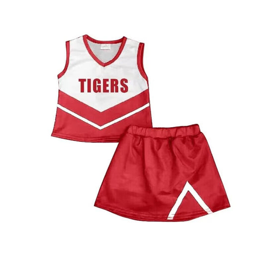 Baby Girl Tigers Team Tops Skirt Set