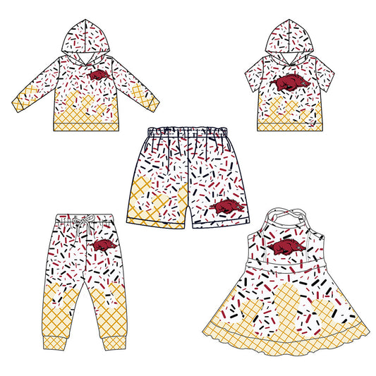 ( Moq 5 each style ) Baby Boy Girl Team Pig Sibling Dress Shirt Shorts Pants 5.28