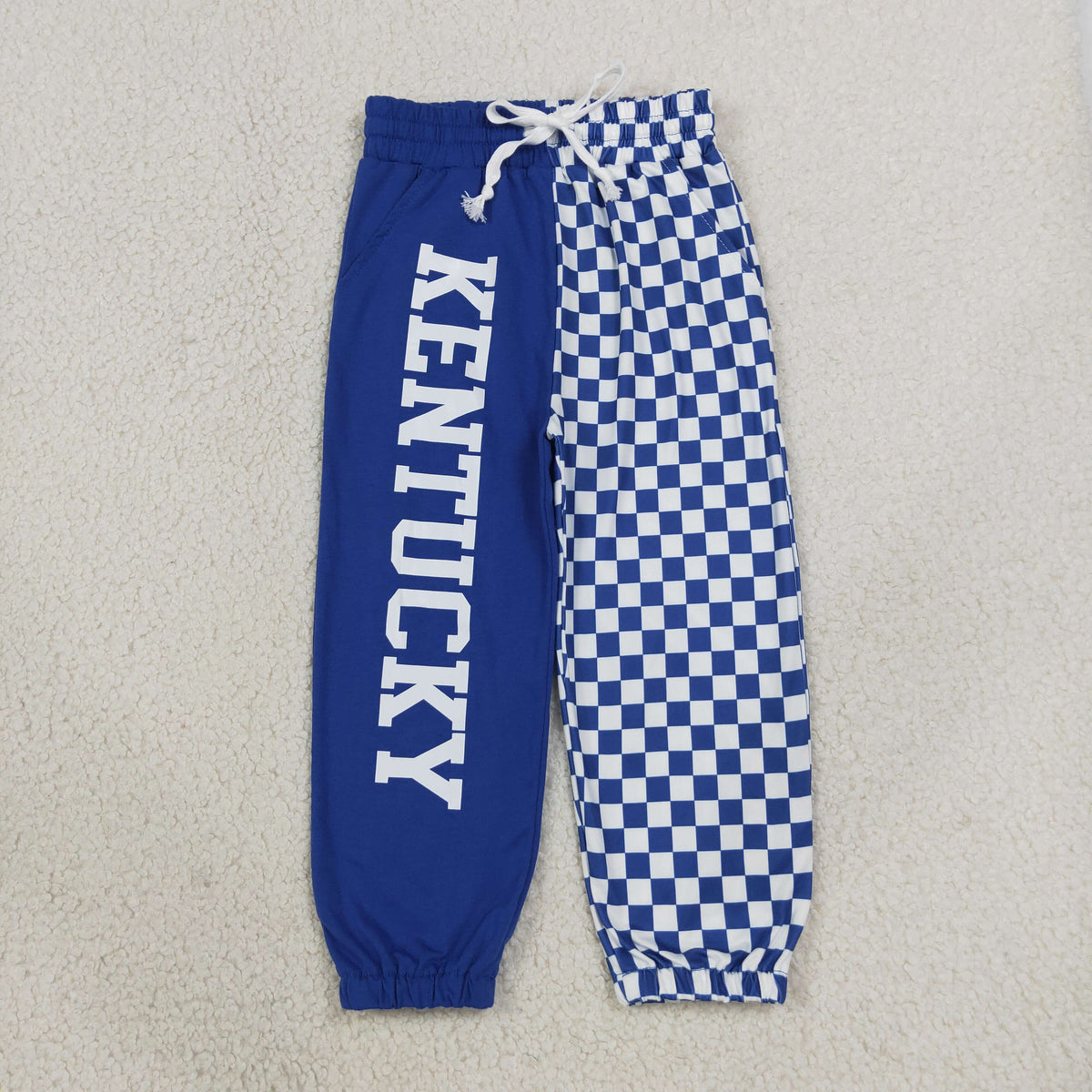 Baby Boys Kids Blue Checked Pockets Pants Bottoms Team Clothes RTS