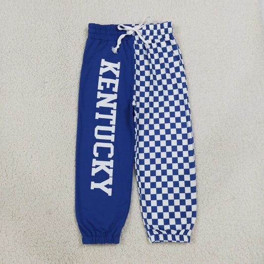 Baby Boys Kids Blue Checked Pockets Pants Bottoms Team Clothes RTS