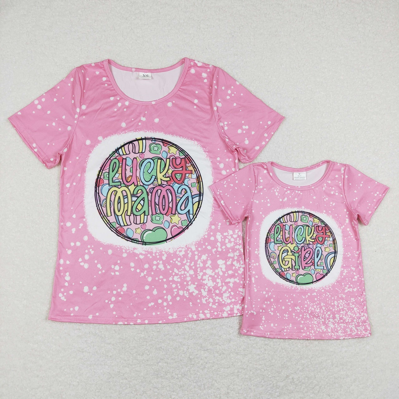 GT0375 Baby Kids St. Patrick's Day Pink Tops Shirt
