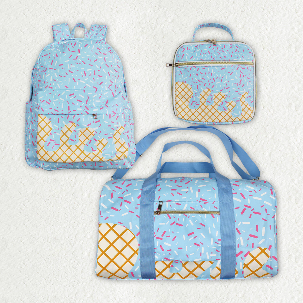 Kids Toddler Adult Blue Teams Duffle Gym Backpack Lunch Bag Sibling Bags