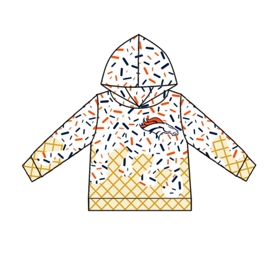Baby Kids Toddler Kids Toddler Horse Team Hoodie Pullover Shirt ( Moq 5 )
