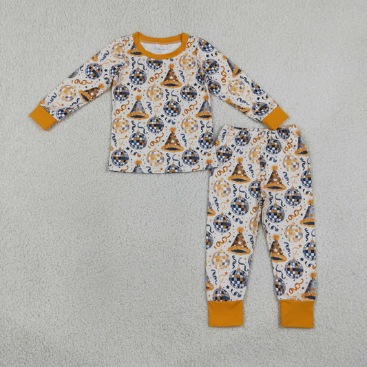Baby Boys Kids Long Sleeves Happy New Year Shirt Pants Set Pajamas Clothes RTS