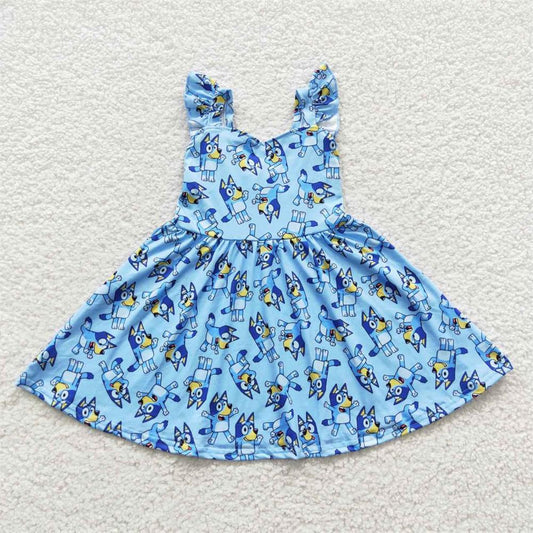 GSD0421 Baby Girl Summer Dogs Dress