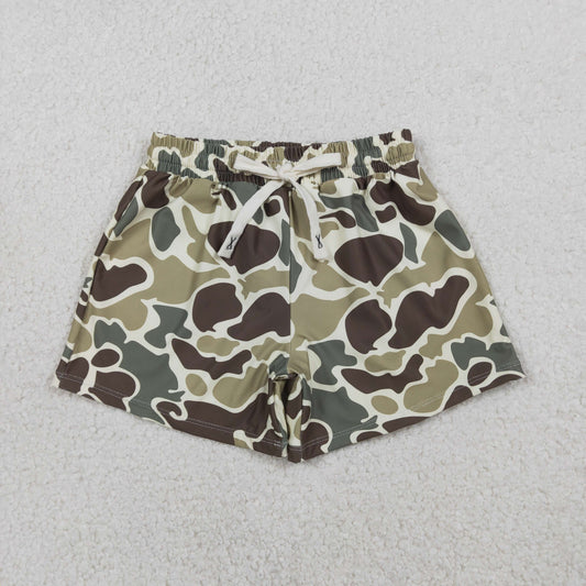 Baby Boys Kids Toddler Green Camo Swim Trunks Shorts Swimwear RTS