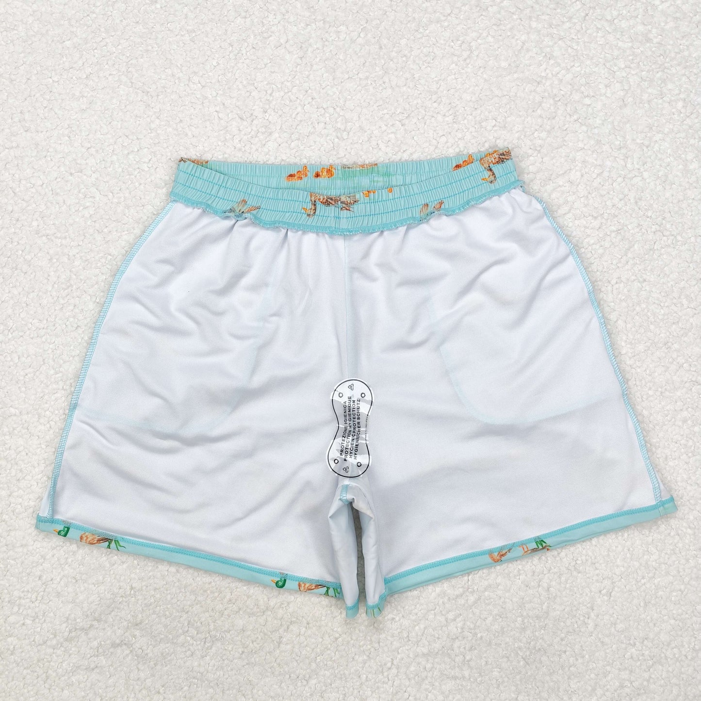 Adult Baby Boy Summer Ducks Trunks Swimsuit Swimwear