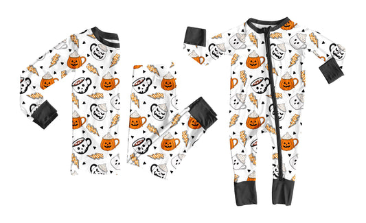 ( Moq 5 Each Style ) Baby Boy Toddler Halloween Sibling Romper Set