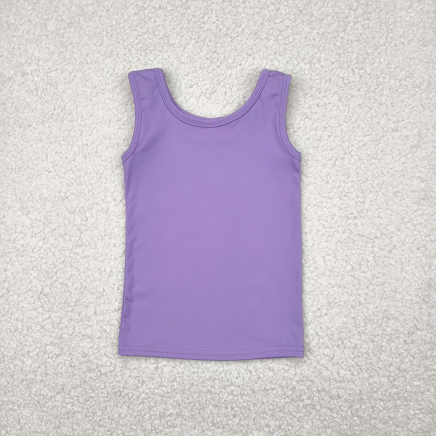 Baby Girl Sleeveless Purple Yoga Active Vest Shirt RTS