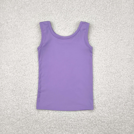 Baby Girl Sleeveless Purple Yoga Active Vest Shirt RTS