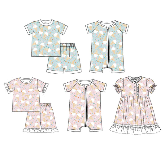 Baby Boy Girl Easter Short Sleeves Sibling Romper Dress Set ( Moq 5 Each Design ) 12.14