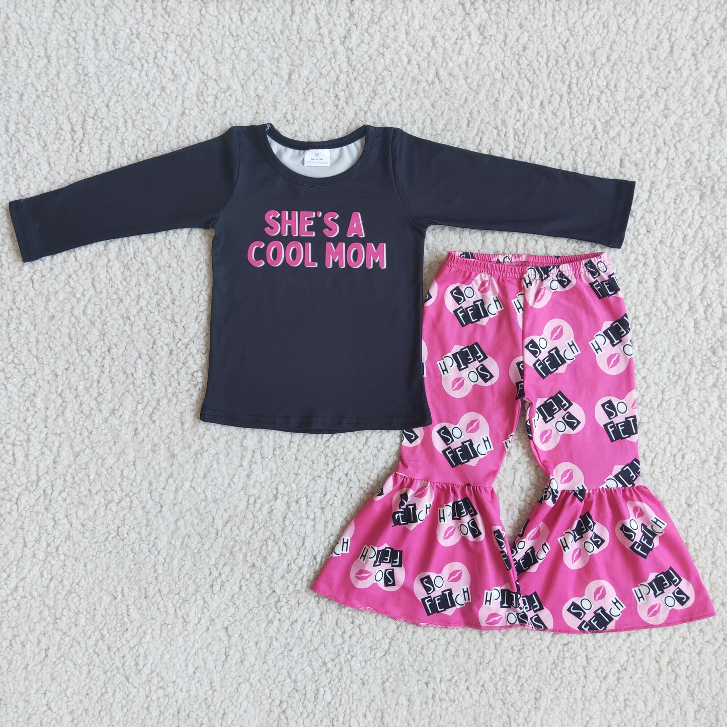 Promotion Baby Girl Long Sleeves Bell Pants Outfit