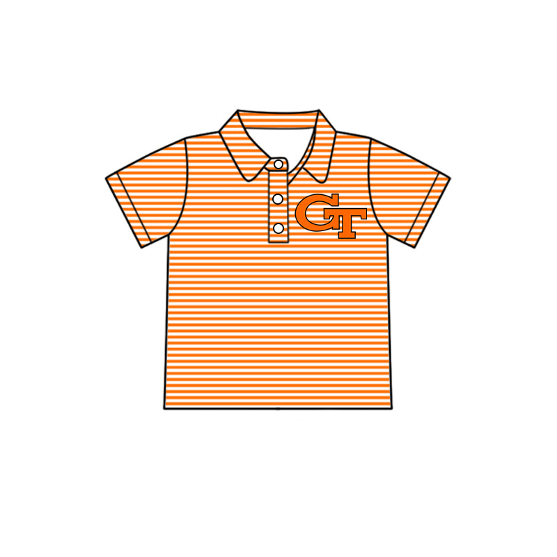 ( Moq 5 each style ) Baby Boy Girl Team Cheer Sibling Shirt Orange Bows Dress Set 8.2