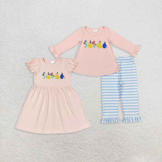 Baby Girl Embroidery Princess Sibling Dress Set Clothes Clothes RTS