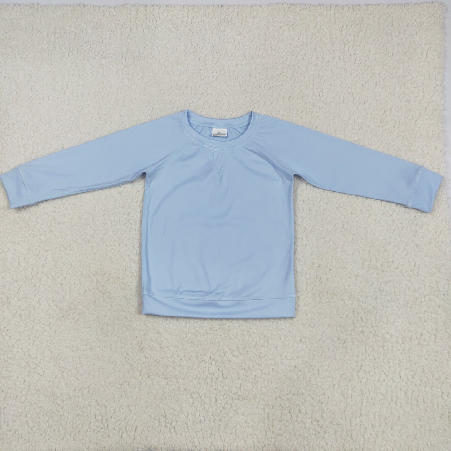 Baby Girl Toddler Long Sleeves Blue Yoga Active Shirt Tops RTS