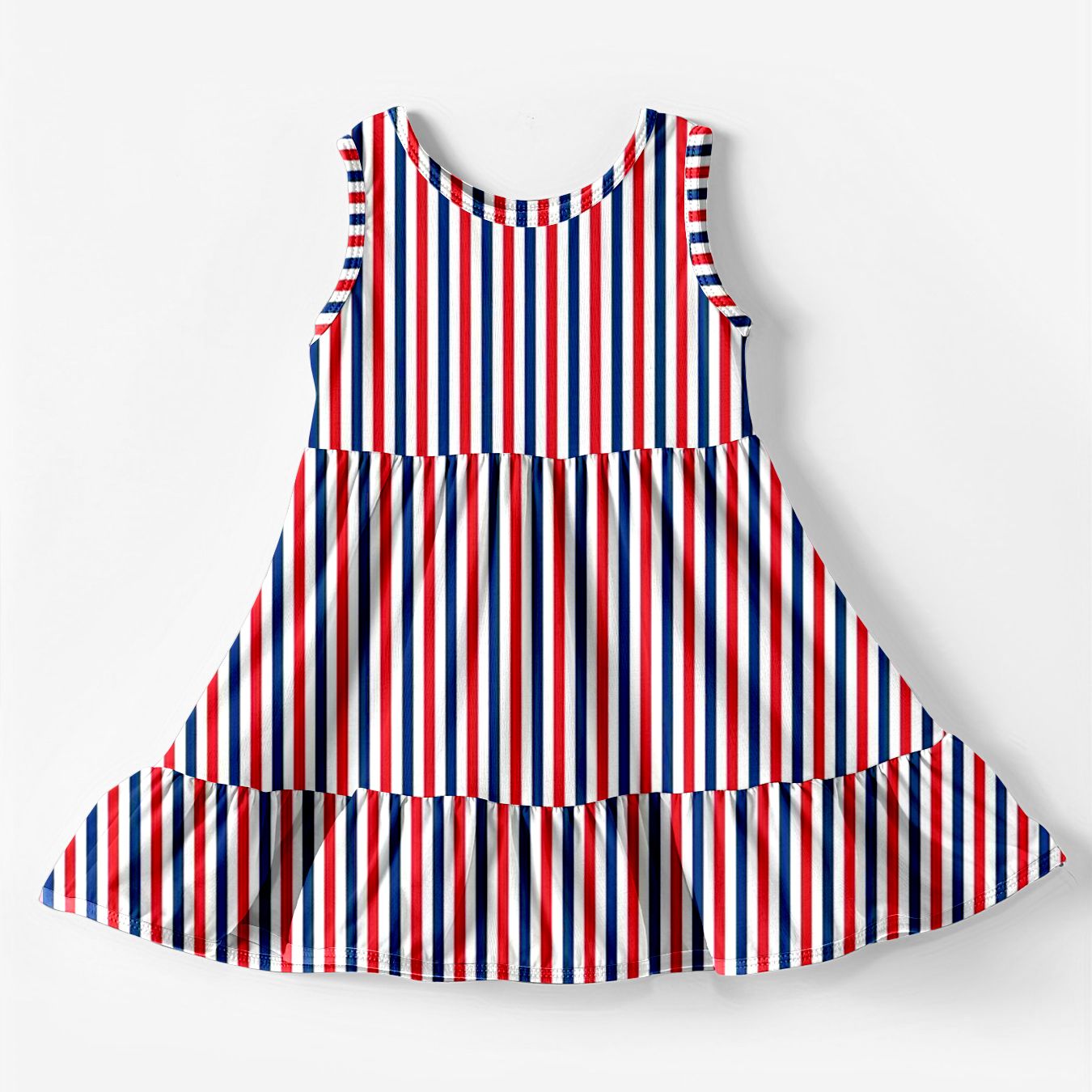 Moq 3 Pre-order GSD0666 Baby Girl July 4th Stripes Dress