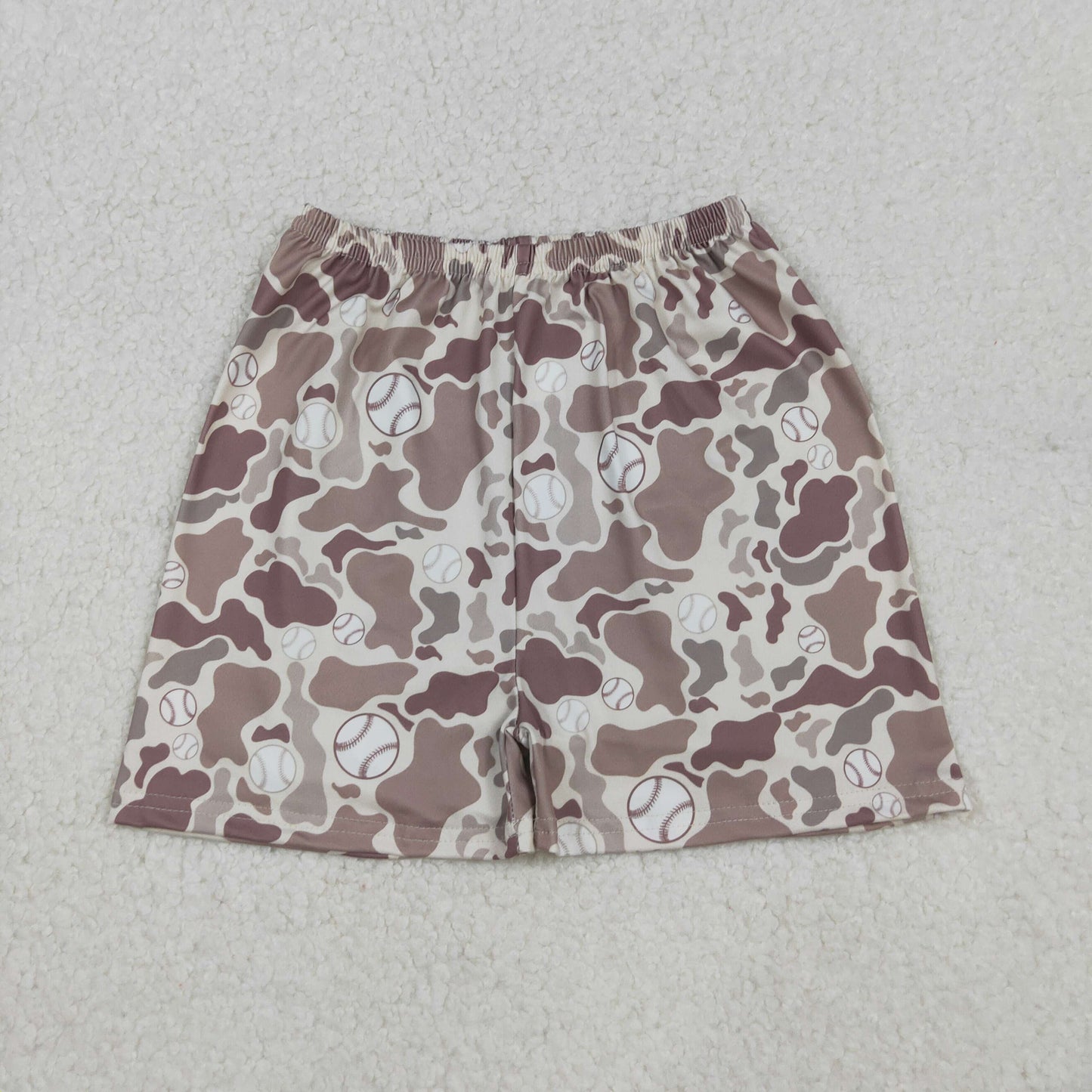 Boys Kids Baseball Camo Summer Pockets Shorts Bottoms RTS