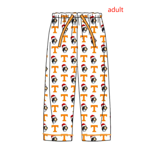 Adult Women Dog Christmas Hats Team Pants Bottoms Pajamas Moq 5