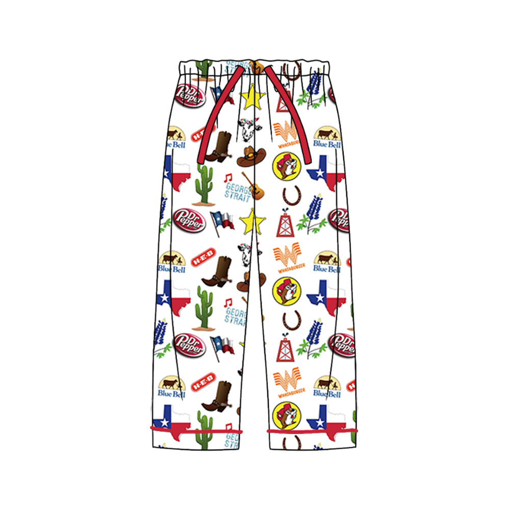 ( Moq 5 ) Adult Women TX Western Bottoms Pants Pajamas