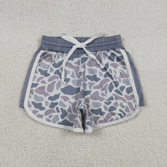 Baby Girls Grey Camo Pattern Shorts Summer Bottoms RTS