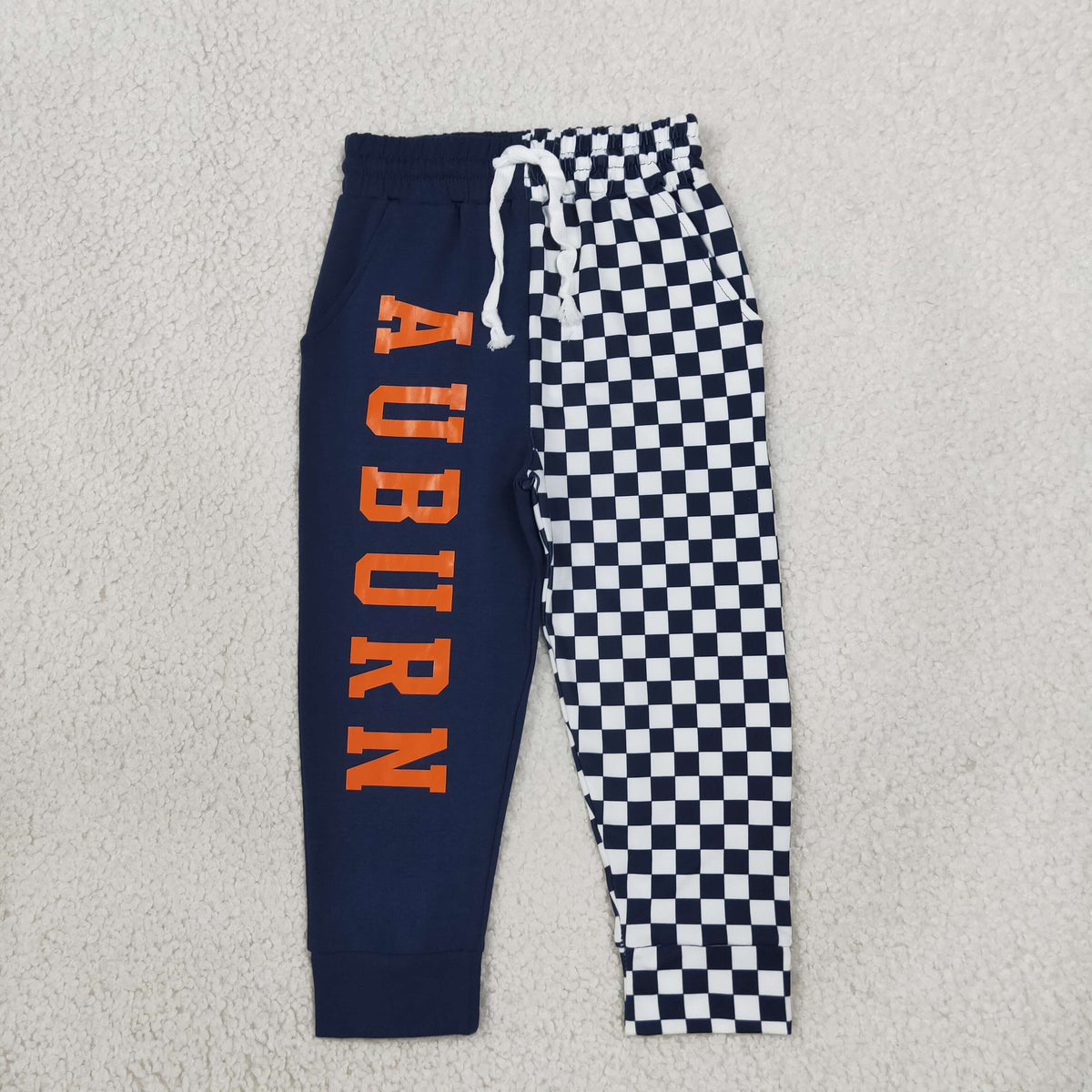 Baby Boys Kids Navy Checked Pockets Pants Bottoms Team Clothes RTS