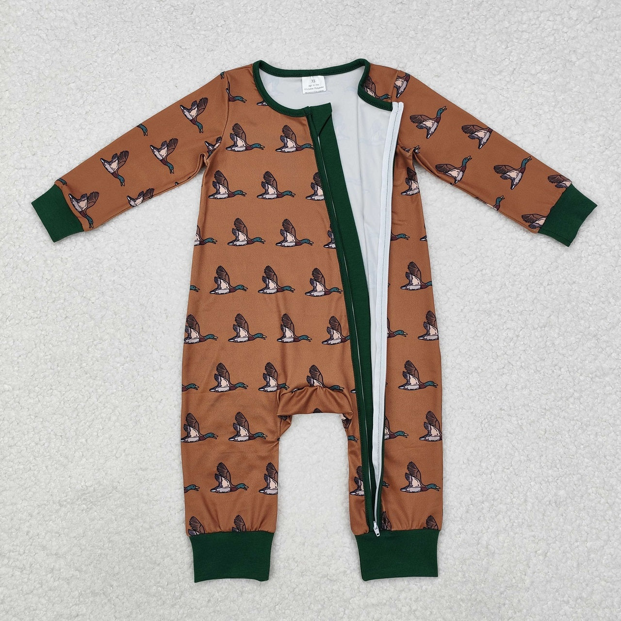 Baby Boy Girl Duck Hunting Sibling Dress Romper Clothes Set