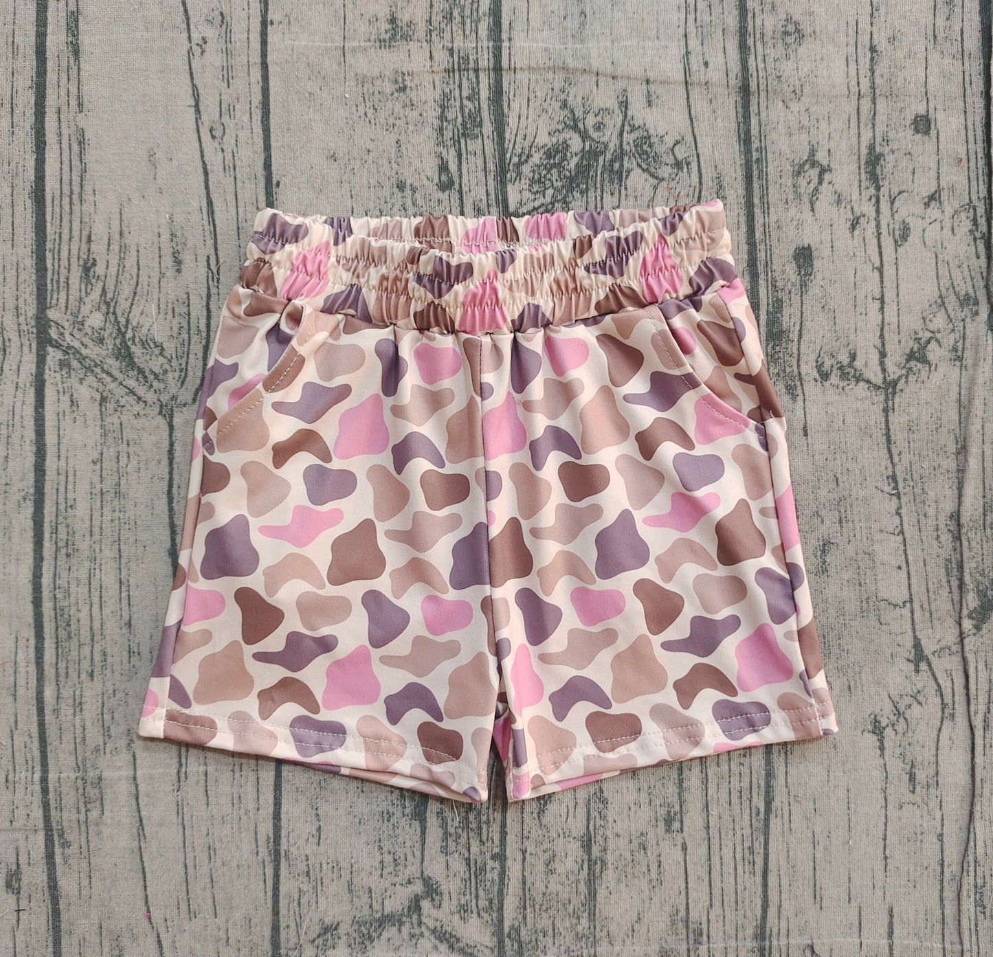 Baby Girls Kids Camo Pockets Shorts Southern Bottom RTS