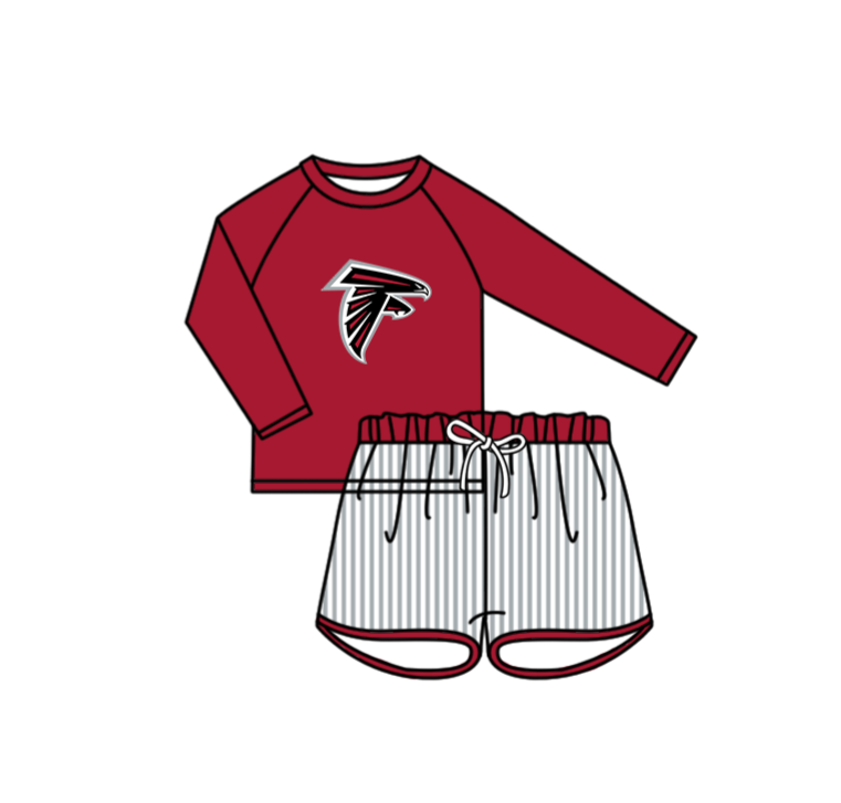 ( Moq 5 Each Style ) Baby Boys Girls Kids Team Sibling Jumpsuits Sets Swimsuits Red Clothes