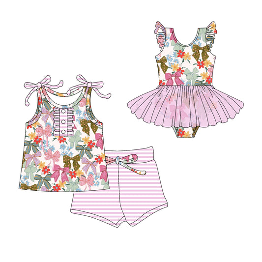 Baby Girl Summer Flower Bows Sibling Romper Set ( Moq 5 Each Style ) 3.1