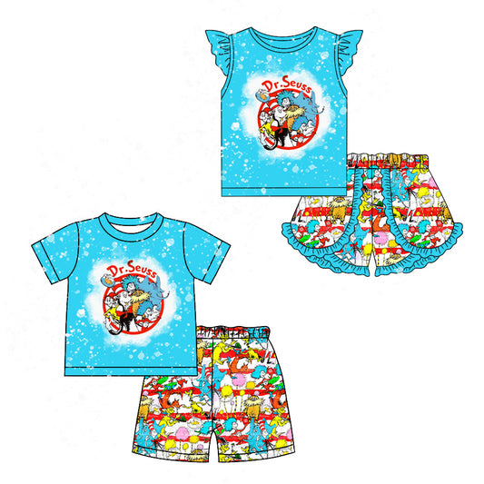 Baby Boy Girl Short Sleeves Reading Sibling Clothes Set ( Moq 5 Each Design ) 12.2