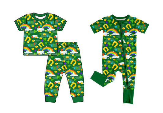 Baby Boy Short Sleeves St Patrick Sibling Romper Set ( Moq 5 Each Design ) 12.10