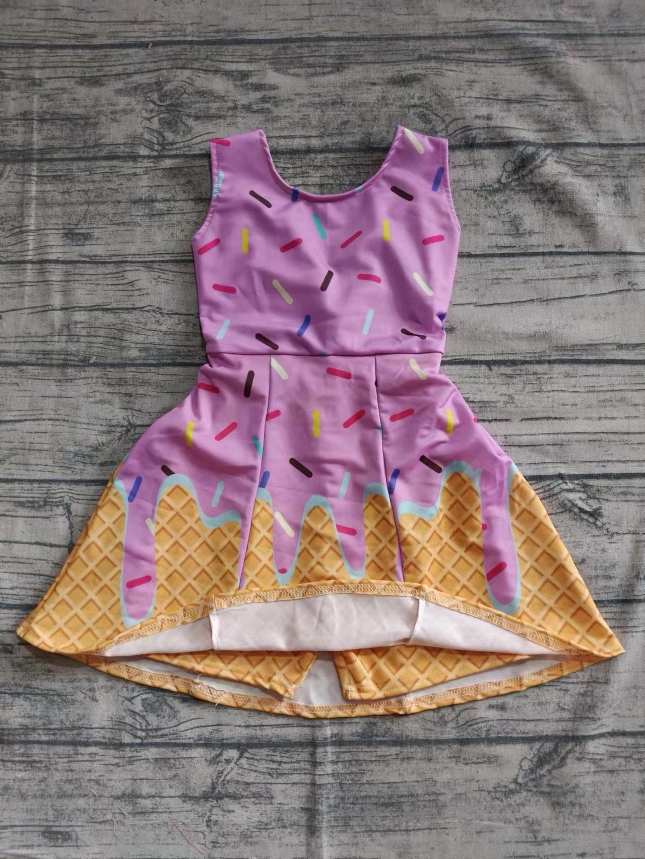 ( Moq 5 ) Baby Girl Pink Sleeveless Plaid Skort Dress