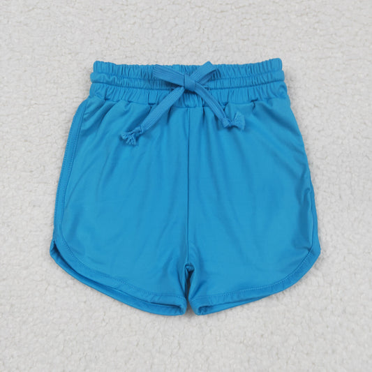 Baby Girl Toddler Shorts Active Yoga Blue Bottoms RTS