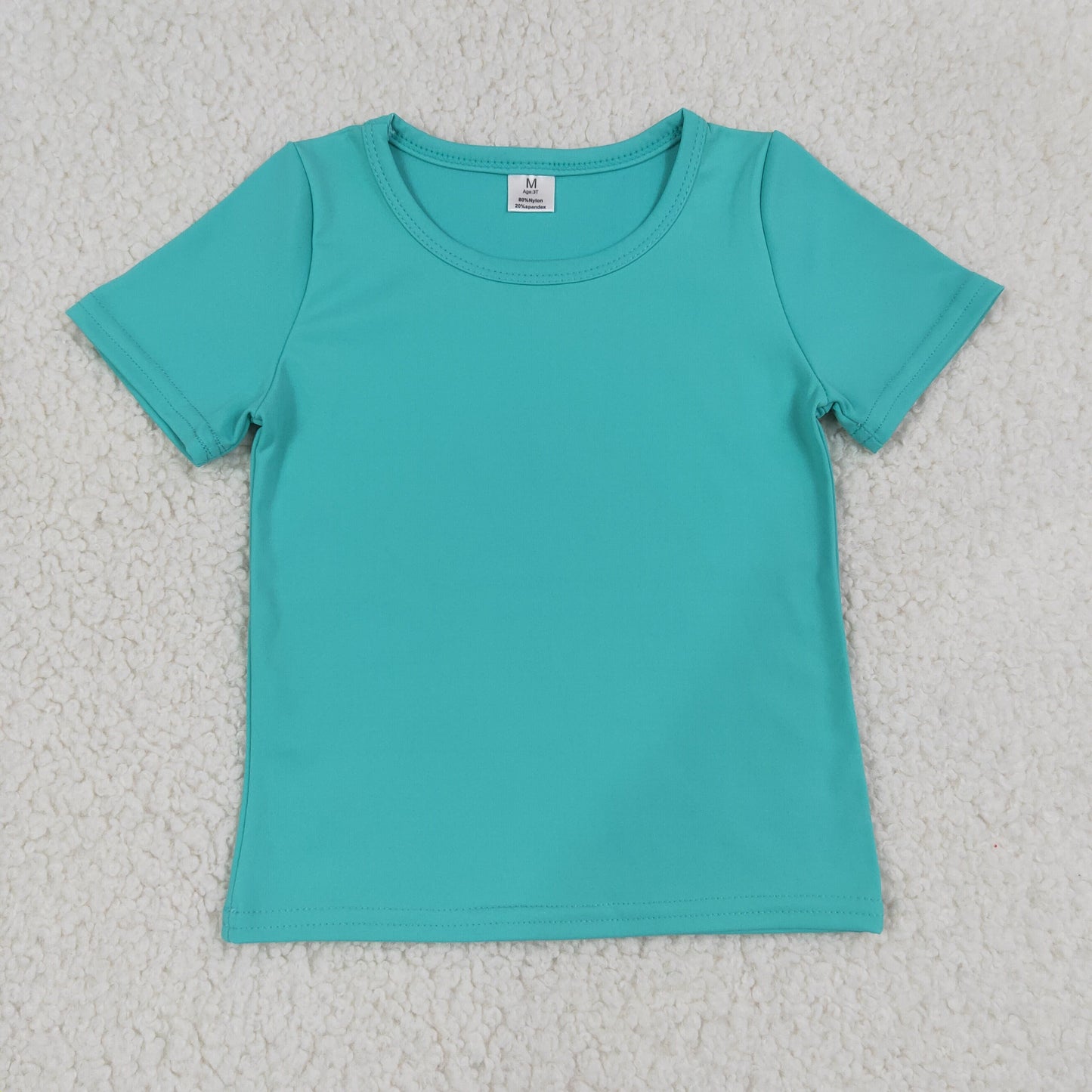 Baby Girls Kids Short Sleeves Shirt Yoga Active Tops Green Clothes RTS