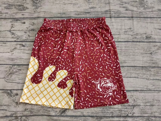 Baby Boy Red Team Tiger Shorts Bottoms ( Moq 5 )
