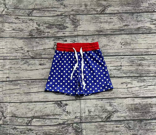 Preorder Baby Boy July 4th Stars Beach Swimming Trunks ( No moq )
