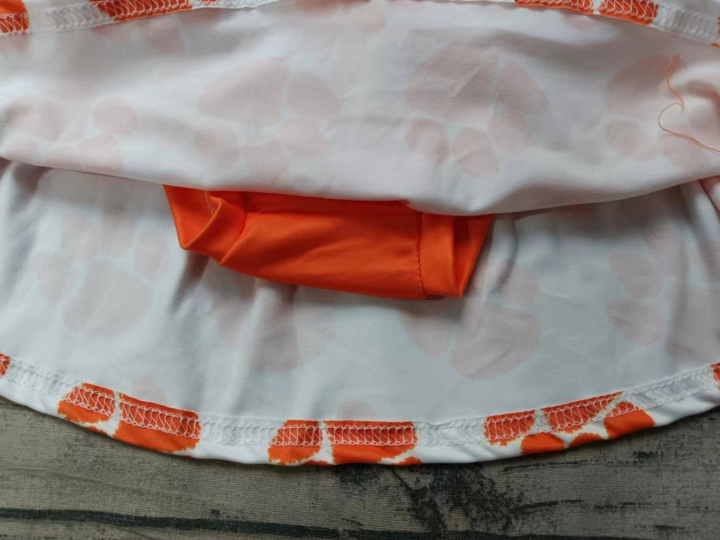 Baby Girl Toddler Zipper Hoodie Orange Tops Skirt Shorts Team Set Moq 5