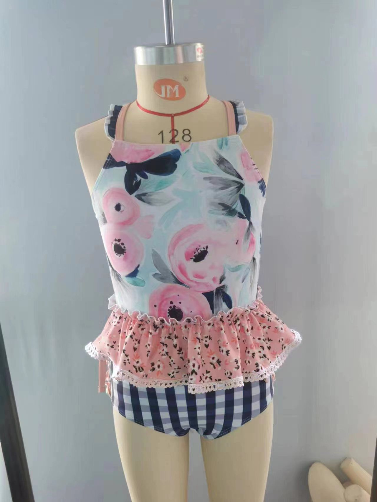 S0158 Baby Girl Floral Summer Outfit Swimsuit